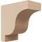 Ekena Millwork 2"W x 4"D x 4"H Classic Newport Rough Cedar Woodgrain TimberThane Corbel, Primed Tan CORUR02X04X04NEWRCPR - alternate 1